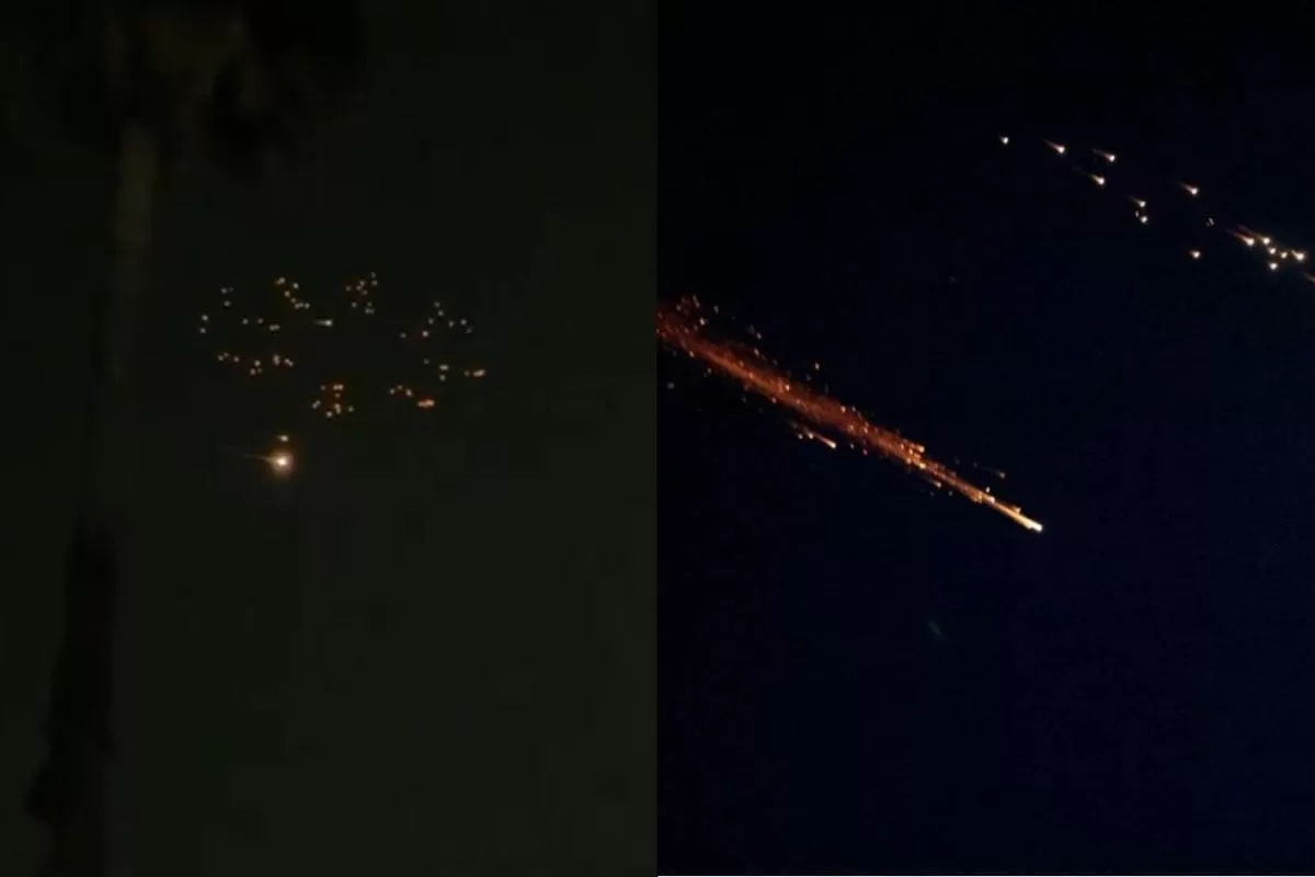 Video Shows Iranian Missiles With Cluster Warhead Over Israel, IDF Says 150 Carried Submunitions