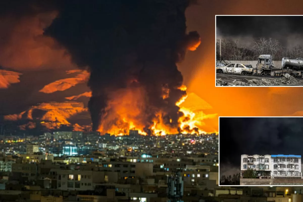 Fire, Toxic Smoke, Acid Rain: Israeli Strike On Iran's Oil Sites Looks Apocalyptic - See Pics