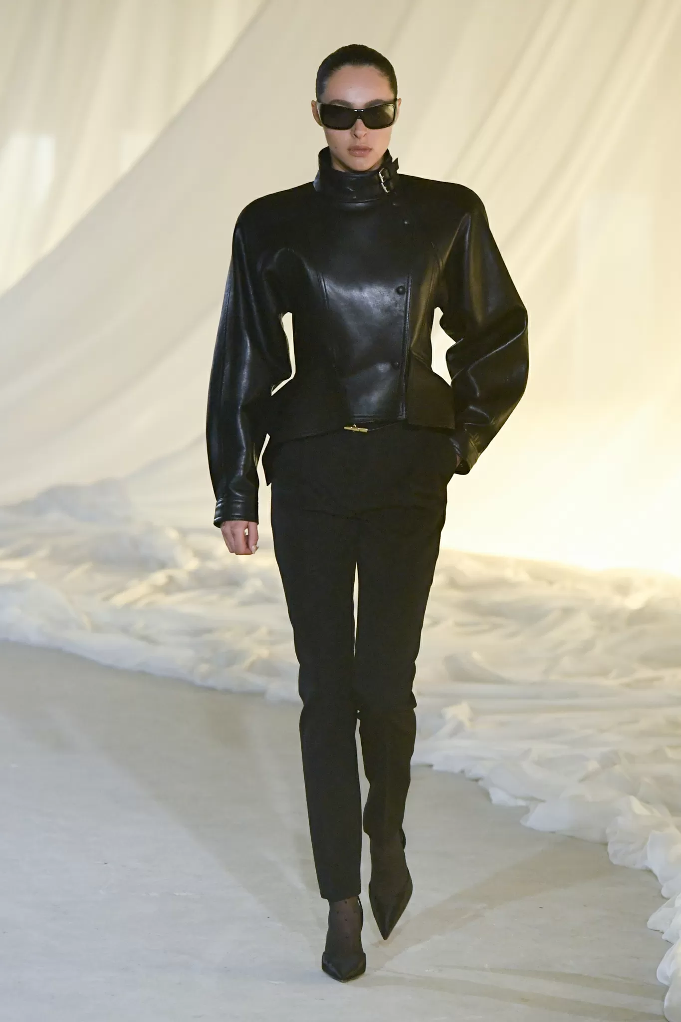 Balmain Fall 2026: Film Noir Version 2.0
