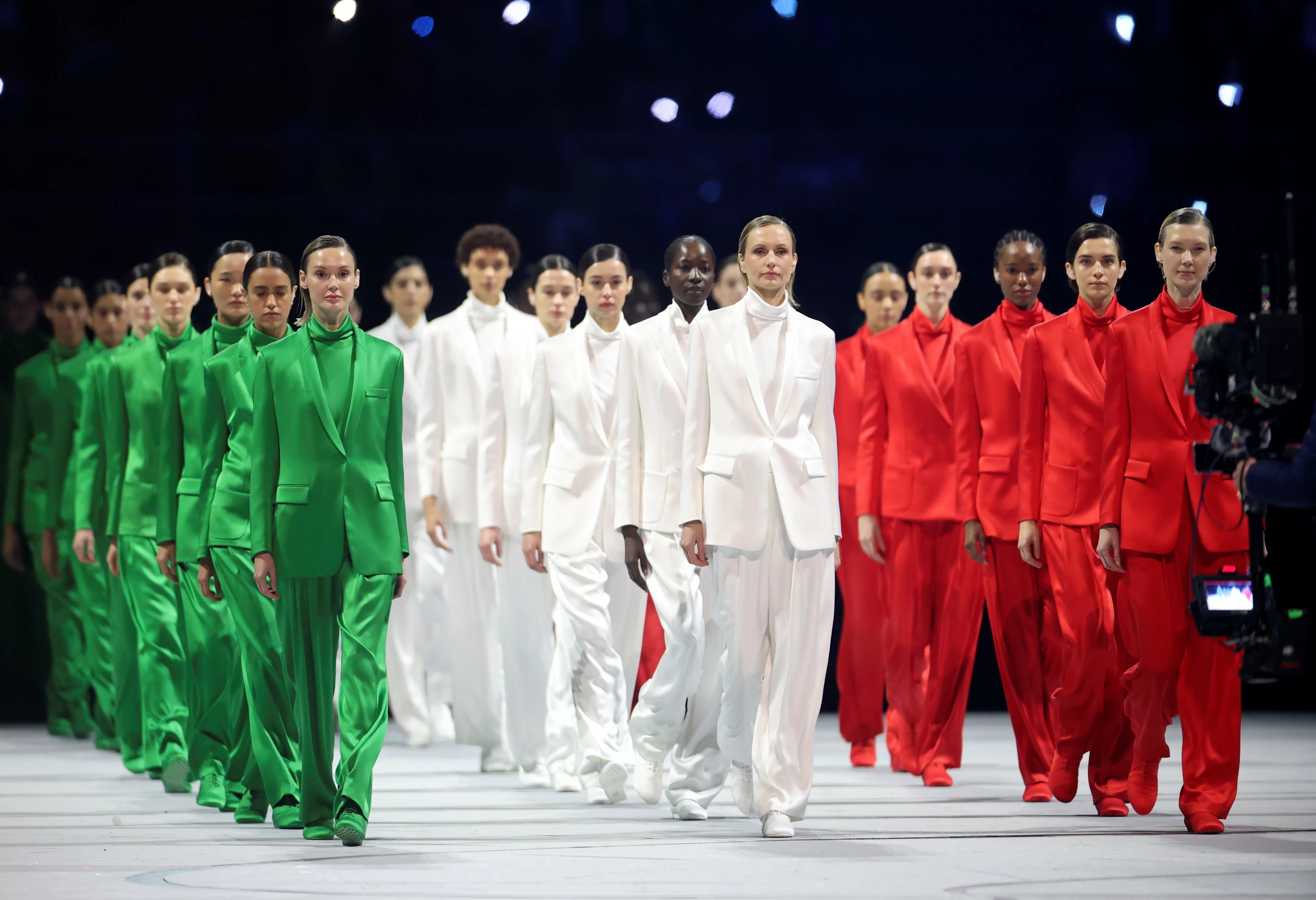 Giorgio Armani’s Viral Fashion Moment at Winter Olympics’ Opening Ceremony Hits Stores