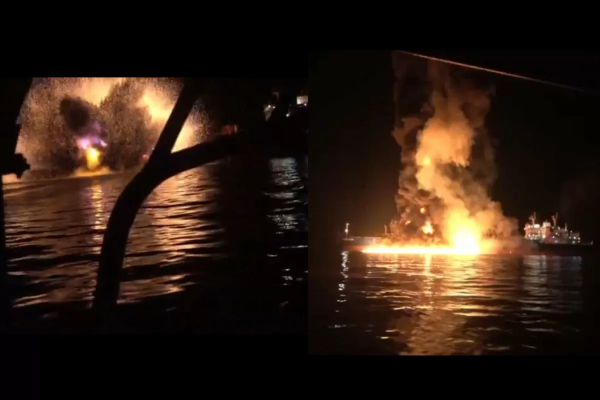 Watch: The Moment Iran Strikes US-Linked Safe Sia Tanker In Persian Gulf