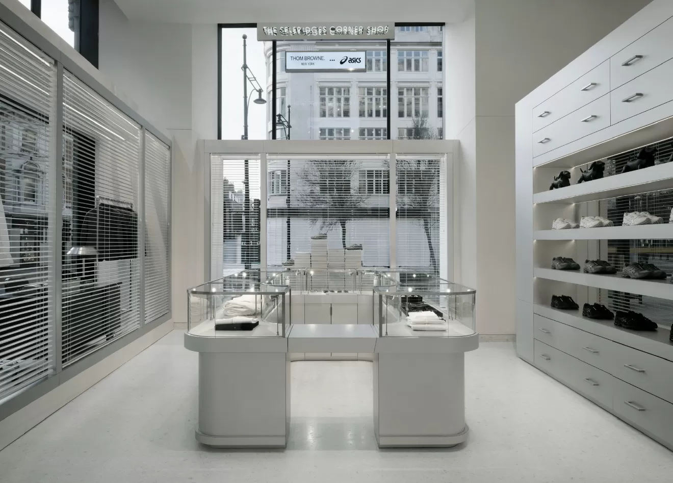 Thom Browne Brings Sneaker Collab With Asics to Selfridges’ Corner Shop in London