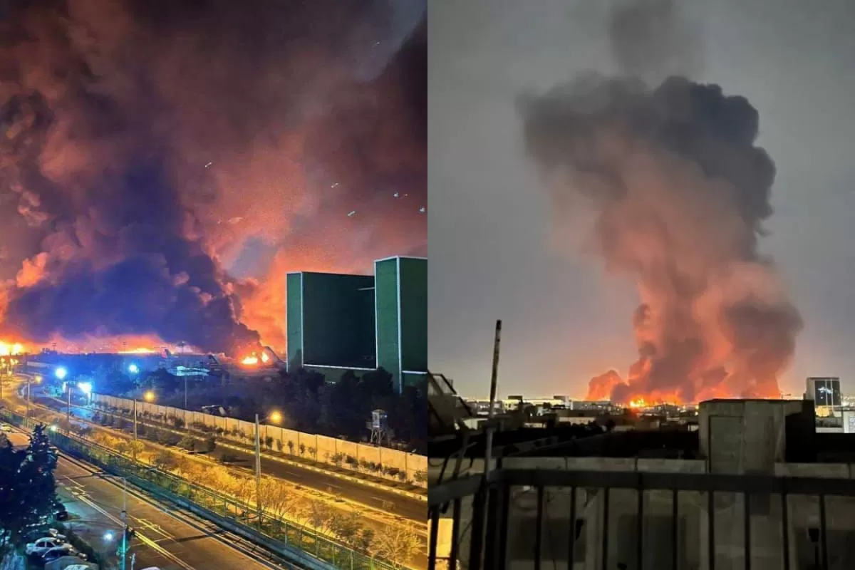 Loud Explosions, Planes Ablaze: Iran's Mehrabad Airport On Fire As Israel Launches 'Broad-Scale' Strikes | Video